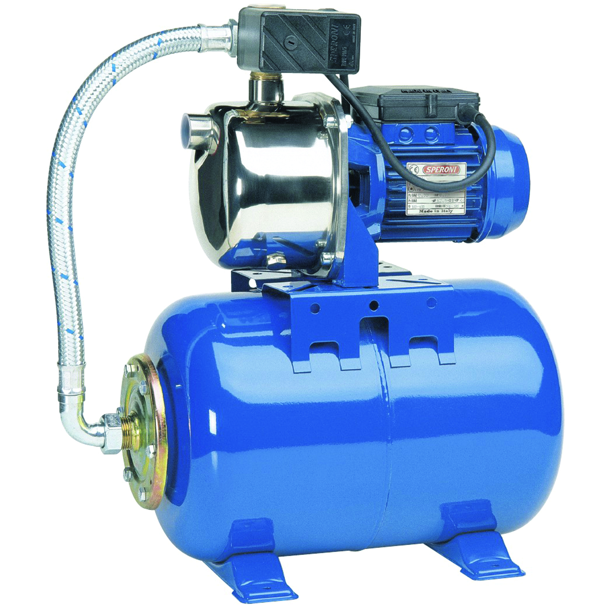 Speroni, Jet Pump, Max. Flow 792 GPH, Port Size 1 in, Model# CAM88/25 1Hp-110/220V SS304